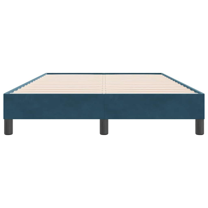 kontinentalseng uden madras 120x220 cm fløjl mørkeblå