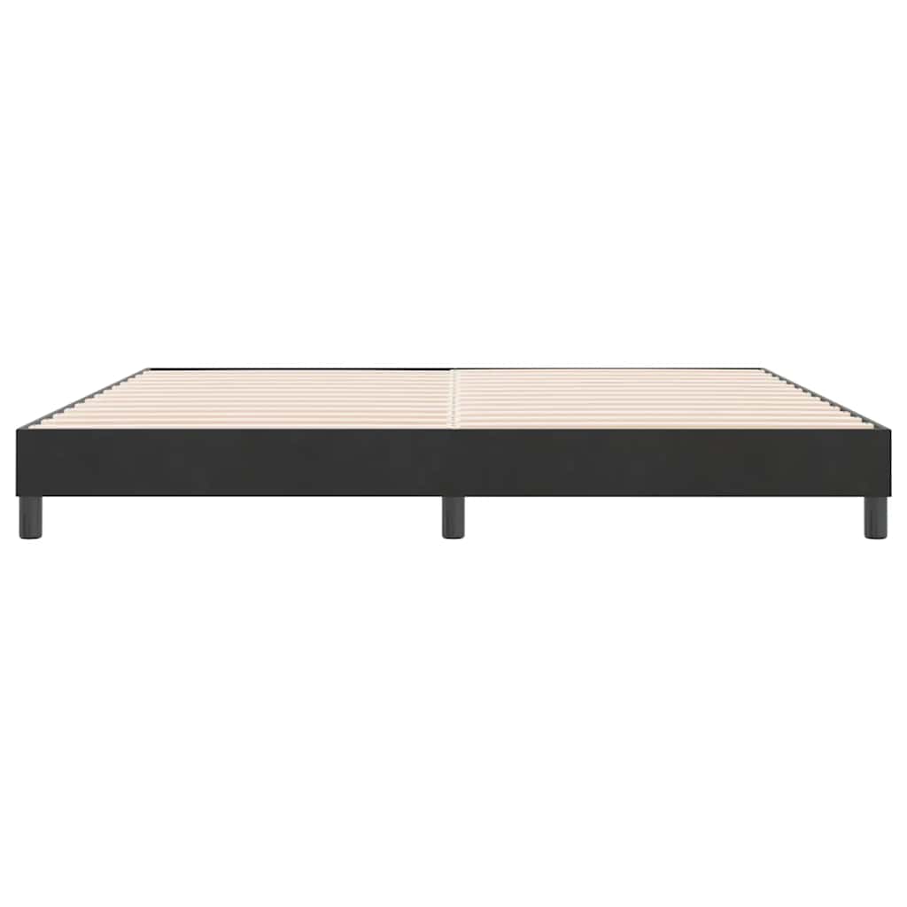 kontinentalseng uden madras 180x220 cm fløjl sort