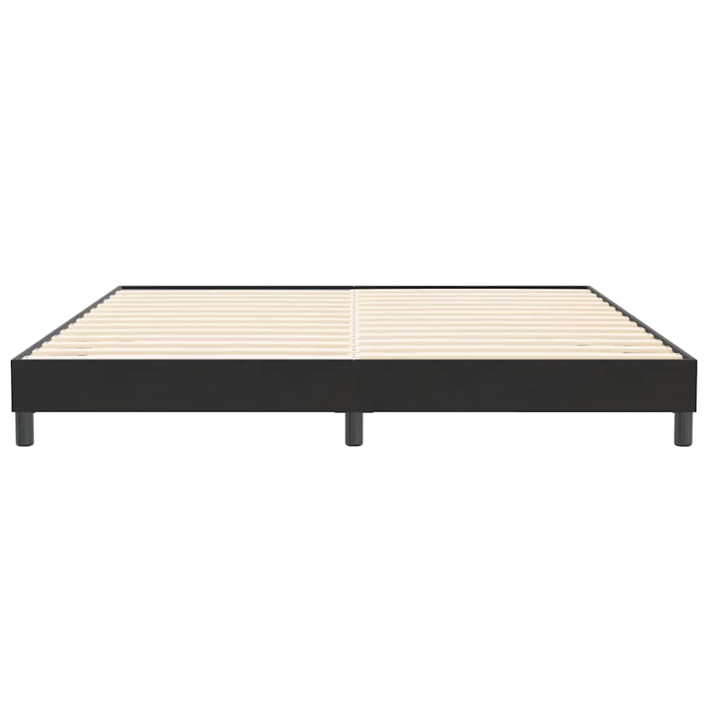kontinentalseng uden madras 200x220 cm fløjl sort
