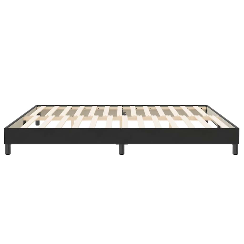 kontinentalseng uden madras 200x220 cm fløjl sort