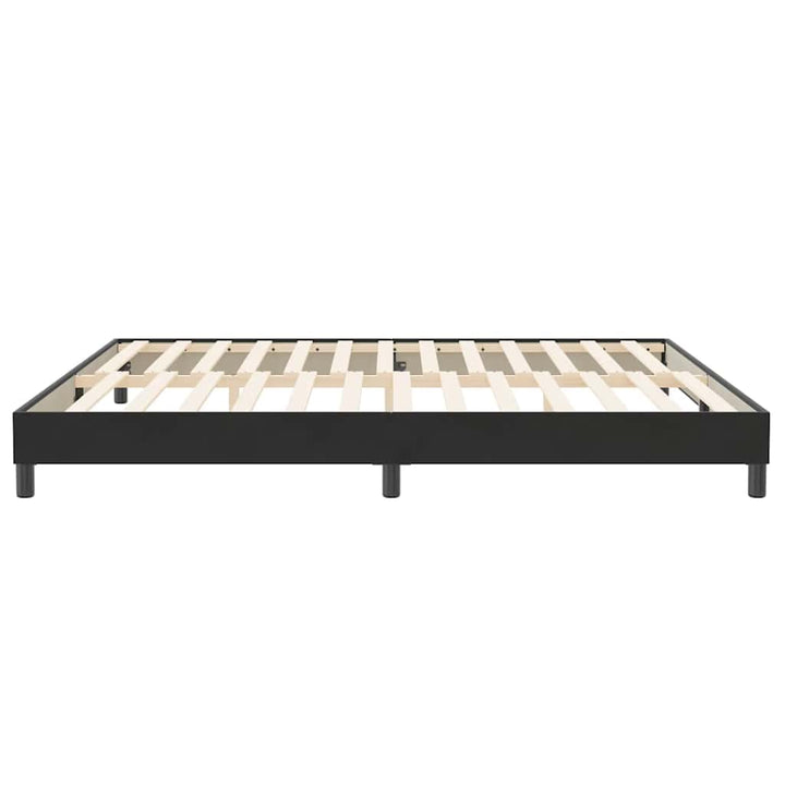 kontinentalseng uden madras 200x220 cm fløjl sort