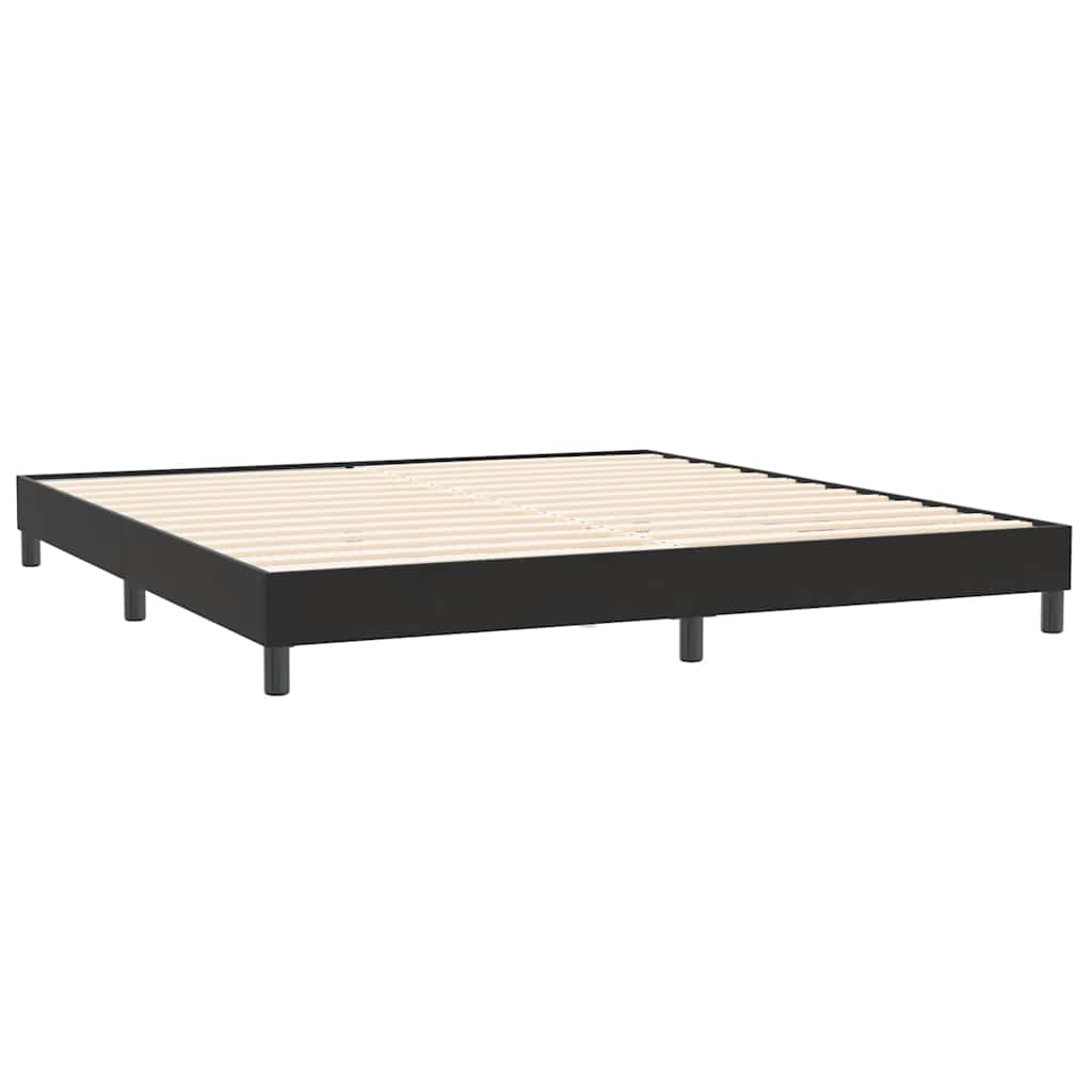 kontinentalseng uden madras 200x220 cm fløjl sort
