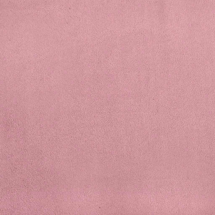 kontinentalseng med madras 120x220 cm velour lyserød