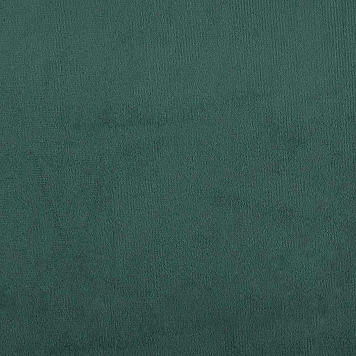 kontinentalseng med madras 180x220 cm fløjl mørkegrøn