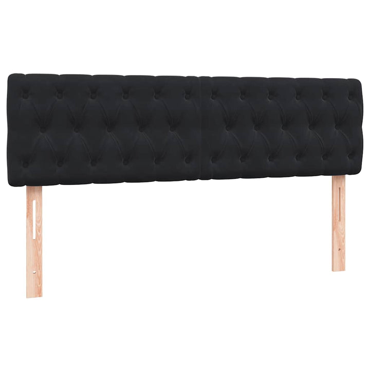kontinentalseng med madras 160x210 cm fløjl sort