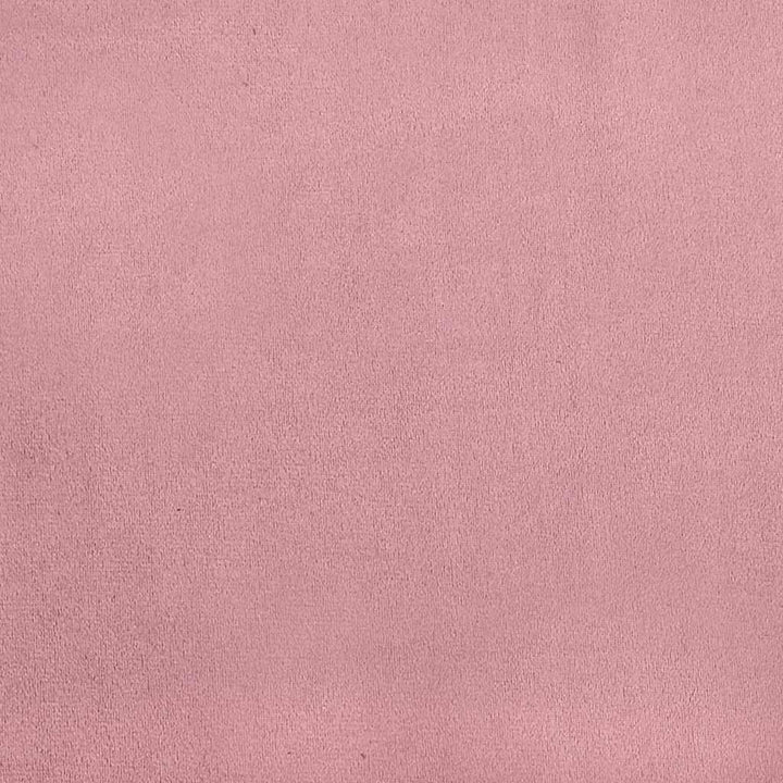 kontinentalseng med madras 120x220 cm velour lyserød