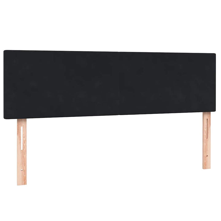 kontinentalseng med madras 160x210 cm fløjl sort