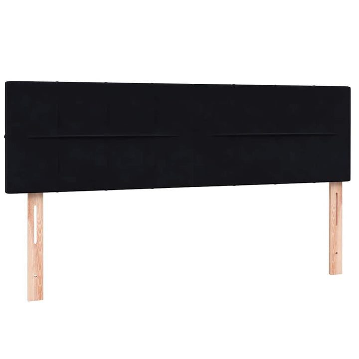 kontinentalseng med madras 160x210 cm fløjl sort