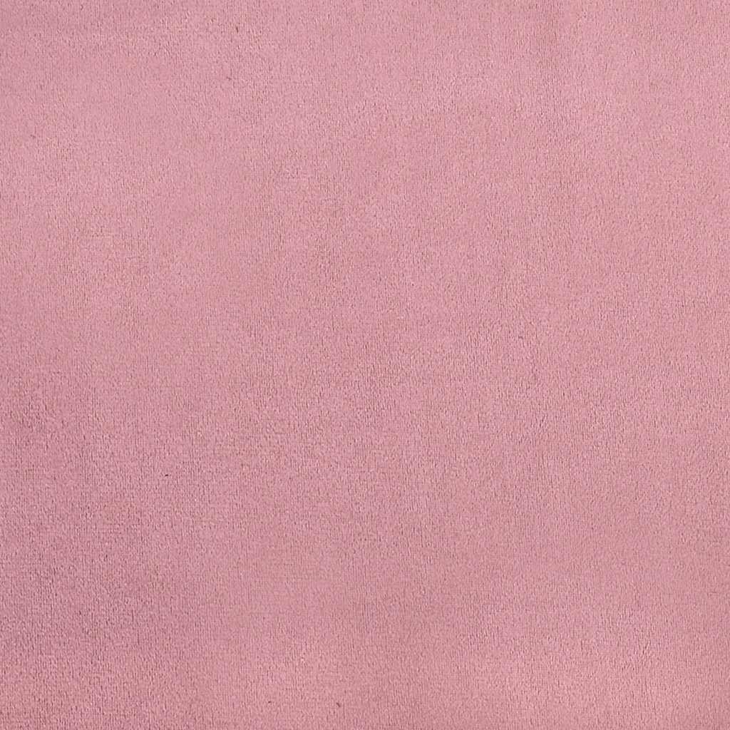 kontinentalseng med madras 160x210 cm fløjl lyserød