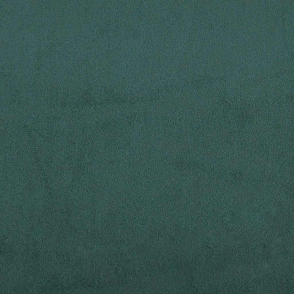 kontinentalseng med madras 180x220 cm fløjl mørkegrøn