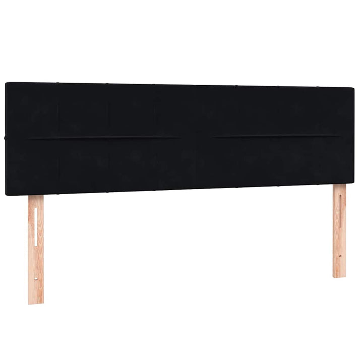 kontinentalseng med madras 160x210 cm fløjl sort