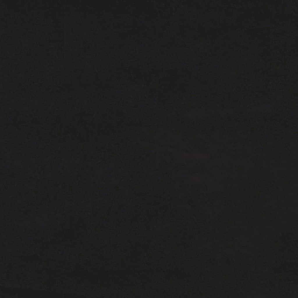 kontinentalseng med madras 90x220 cm fløjl sort