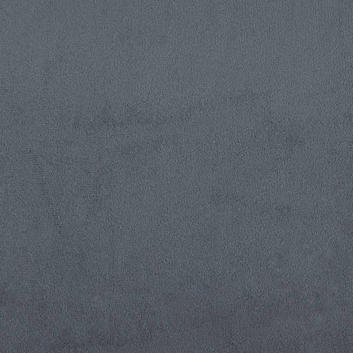 kontinentalseng med madras 180x210 cm fløjl mørkegrå