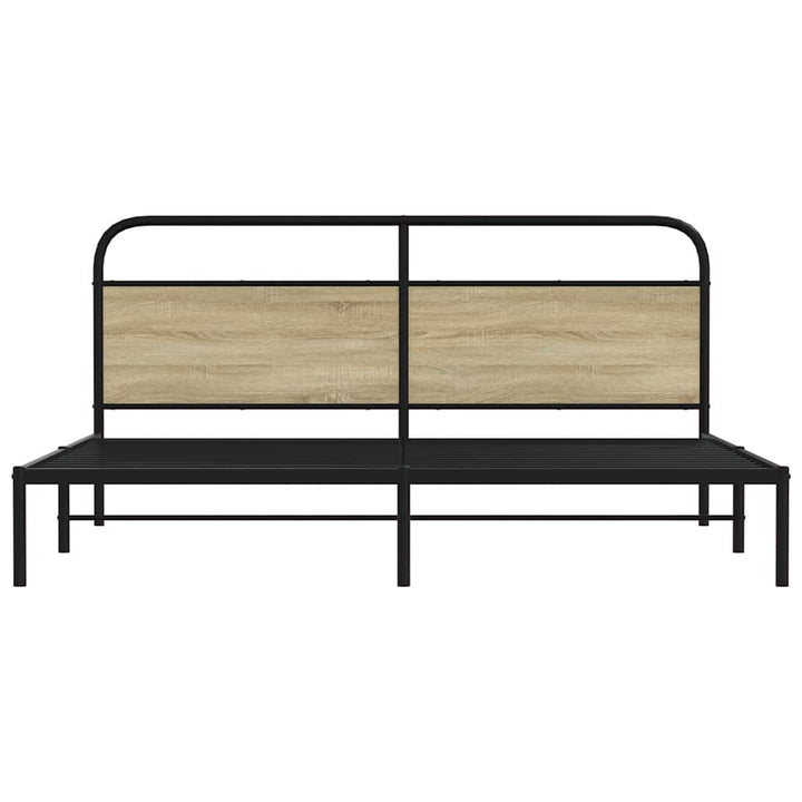 sengeramme uden madras 180x200 cm metal sonoma-eg