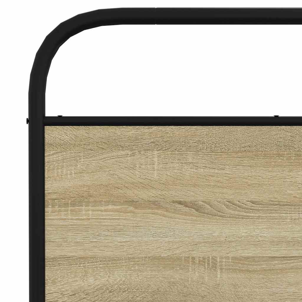 sengeramme uden madras 180x200 cm metal sonoma-eg