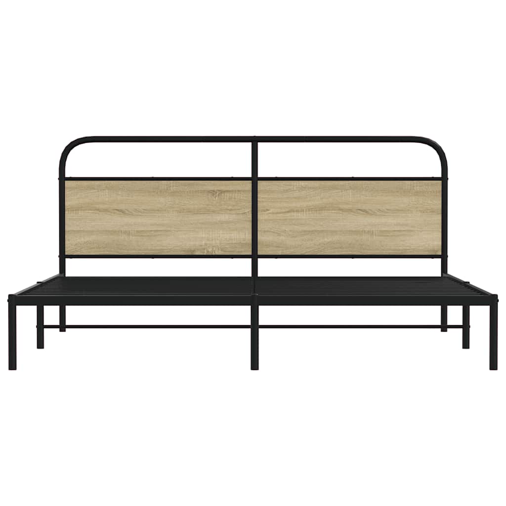 sengeramme uden madras 183x213 cm metal sonoma-eg