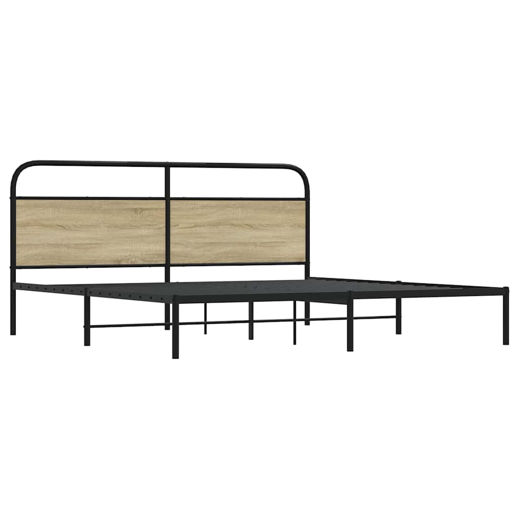 sengeramme uden madras 183x213 cm metal sonoma-eg