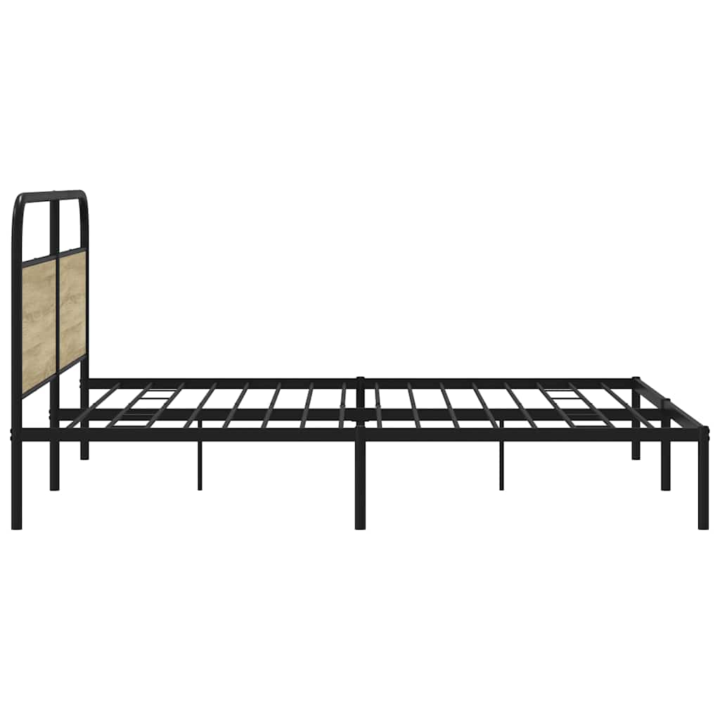 sengeramme uden madras 183x213 cm metal sonoma-eg