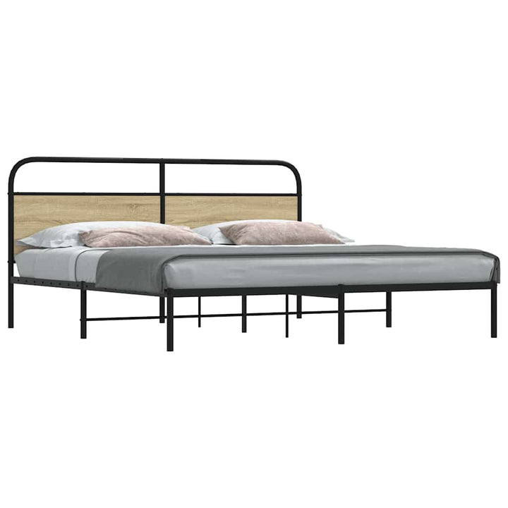 sengeramme uden madras 193x203 cm metal sonoma-eg