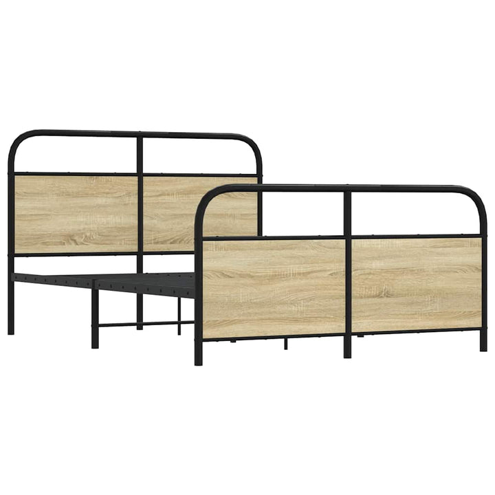 sengeramme uden madras 140x190 cm metal sonoma-eg