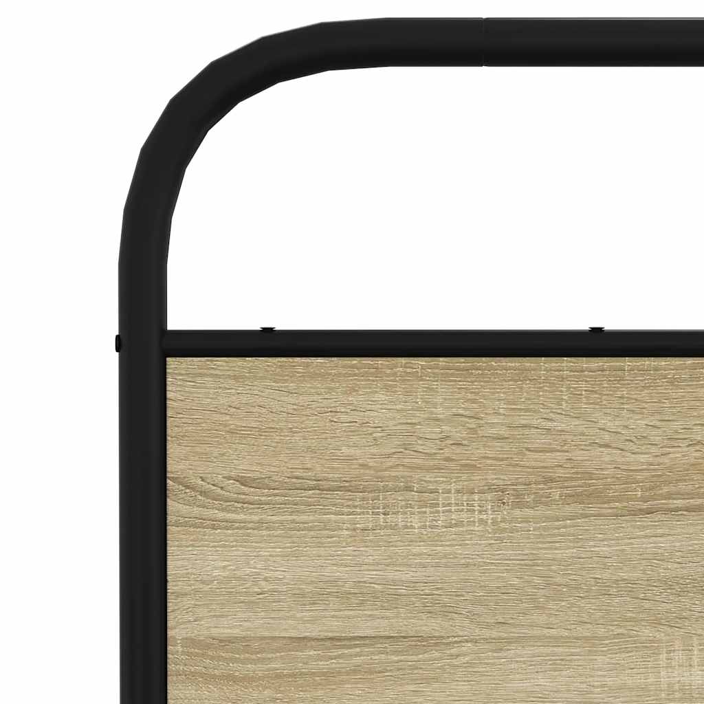 sengeramme uden madras 140x190 cm metal sonoma-eg