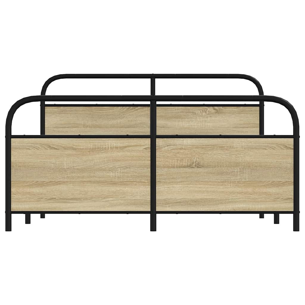 sengeramme uden madras 160x200 cm metal sonoma-eg
