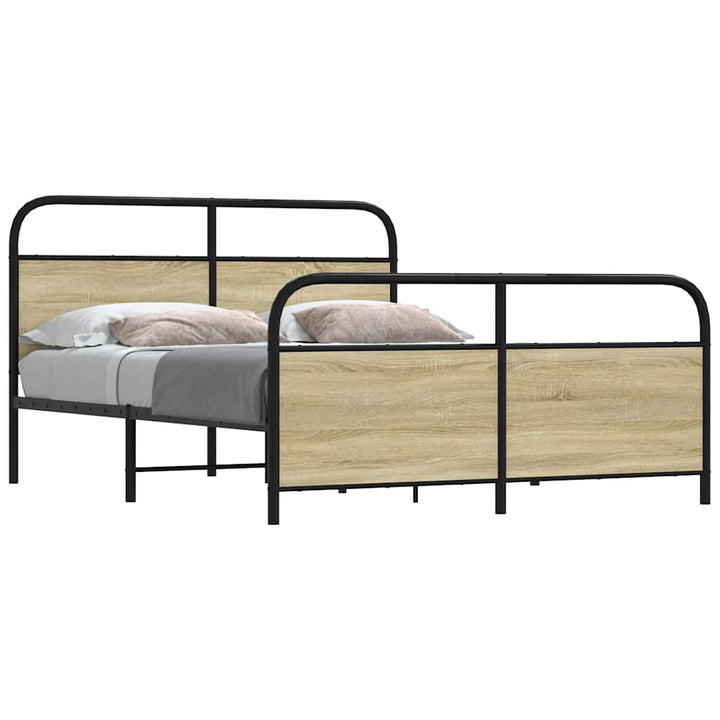 sengeramme uden madras 160x200 cm metal sonoma-eg