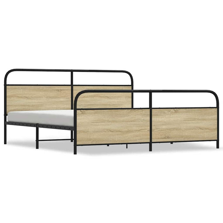 sengeramme uden madras 183x213 cm metal sonoma-eg