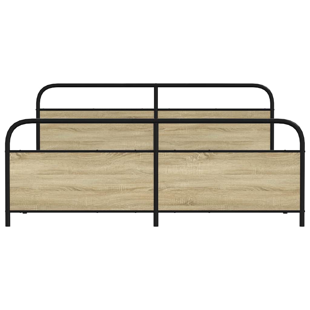 sengeramme uden madras 183x213 cm metal sonoma-eg