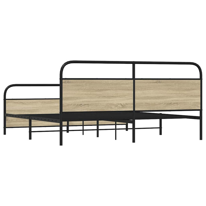 sengeramme uden madras 183x213 cm metal sonoma-eg
