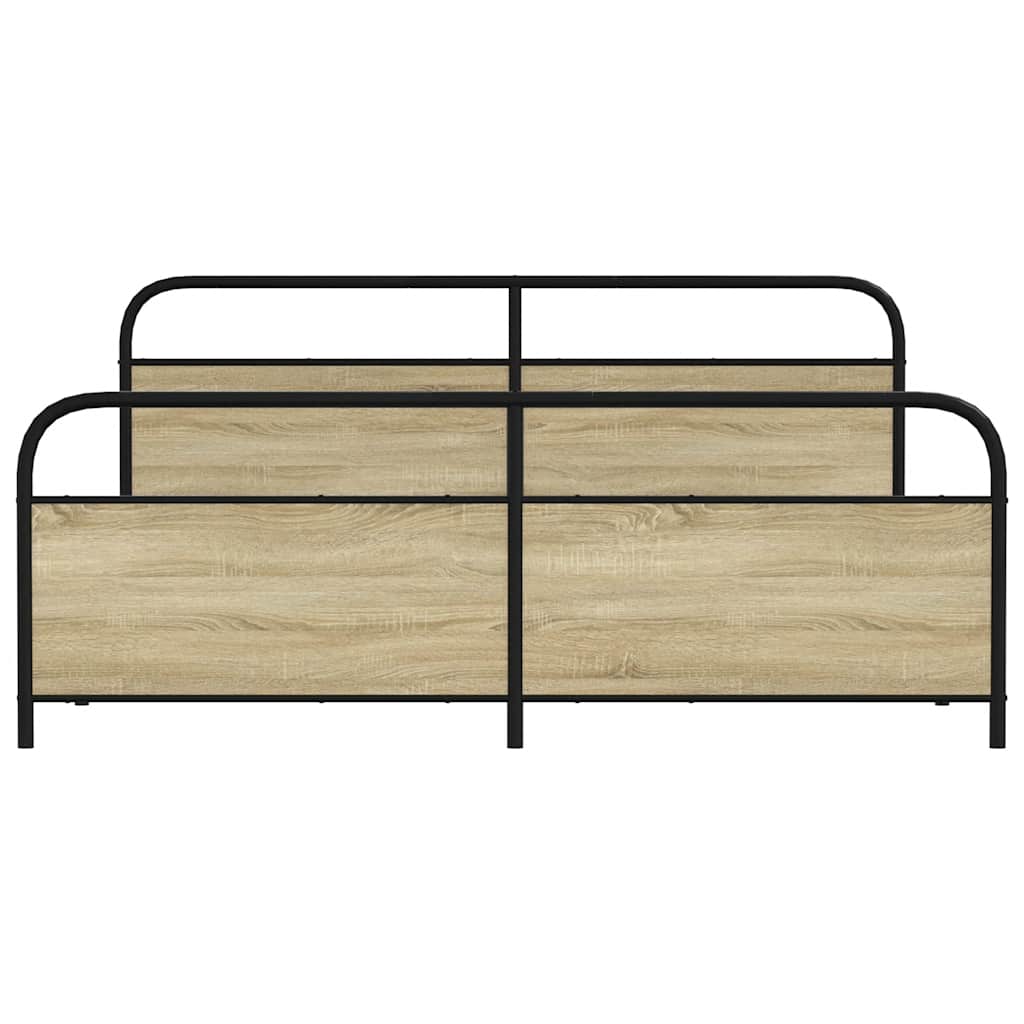 sengeramme uden madras 193x203 cm metal sonoma-eg