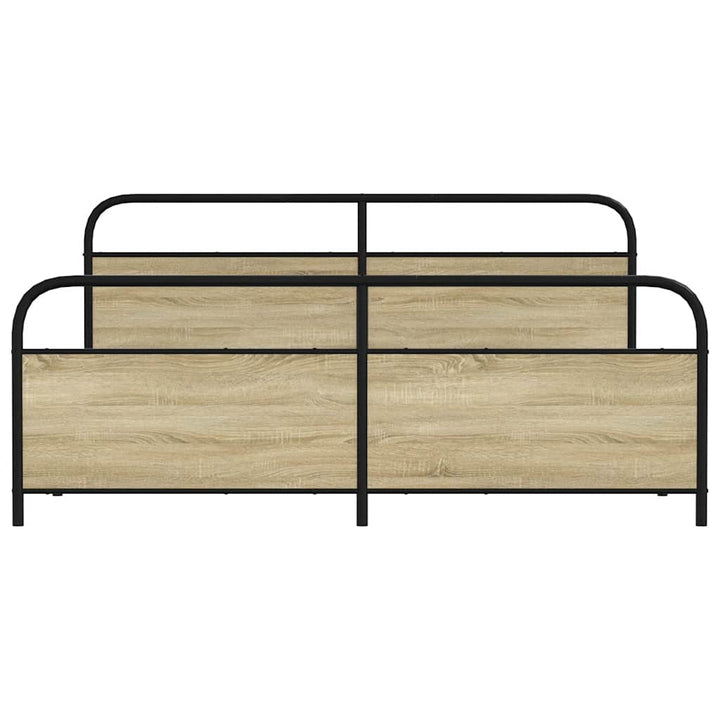 sengeramme uden madras 193x203 cm metal sonoma-eg
