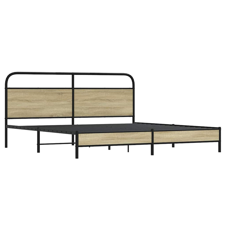 sengeramme uden madras 180x200 cm metal sonoma-eg