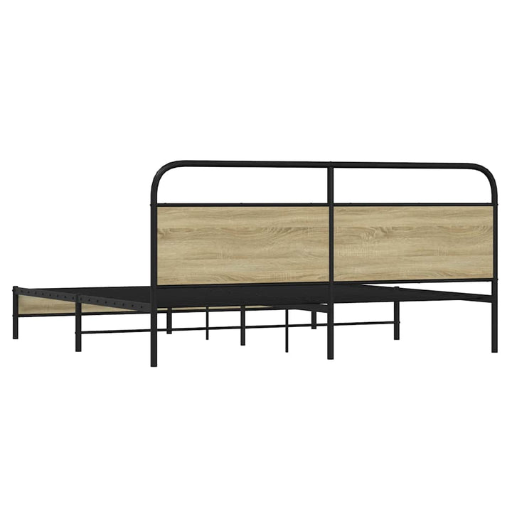 sengeramme uden madras 180x200 cm metal sonoma-eg