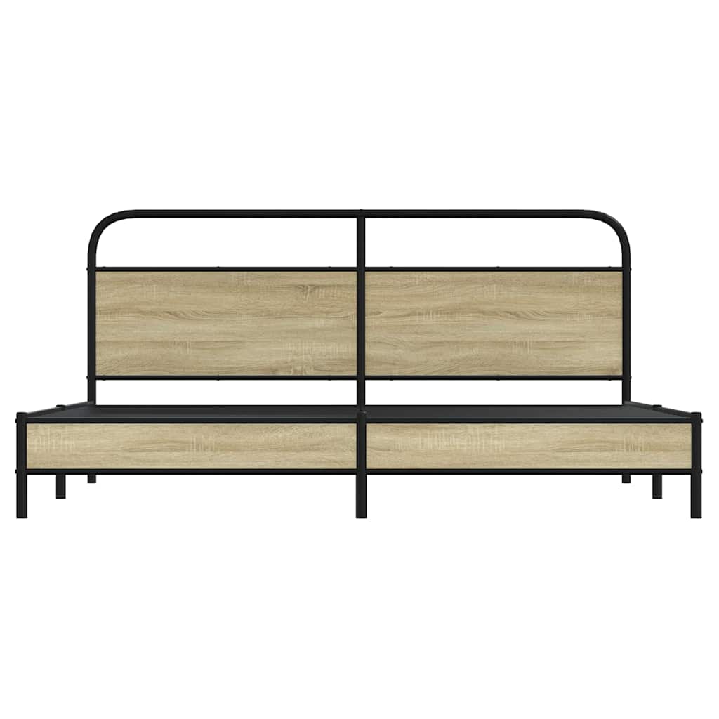 sengeramme uden madras 183x213 cm metal sonoma-eg