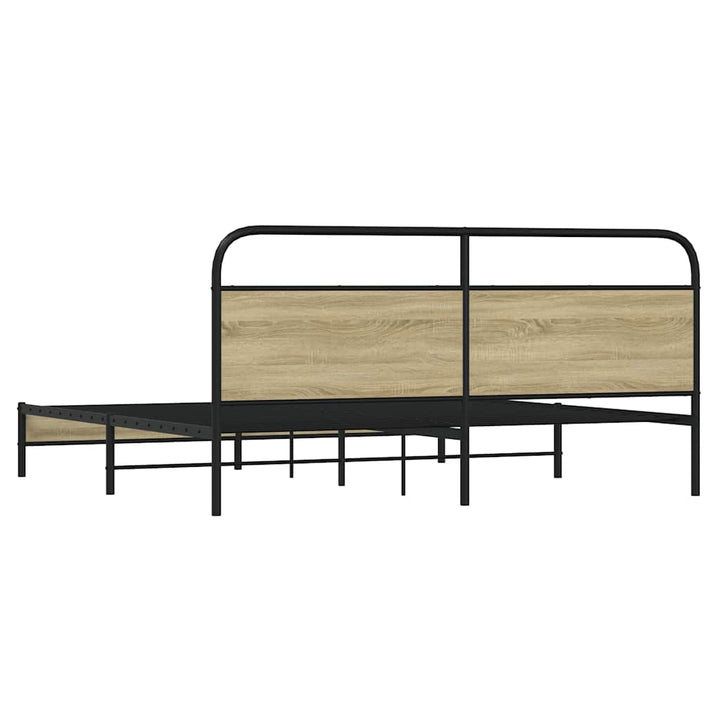 sengeramme uden madras 183x213 cm metal sonoma-eg