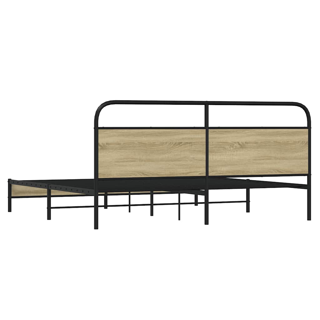 sengeramme uden madras 193x203 cm metal sonoma-eg