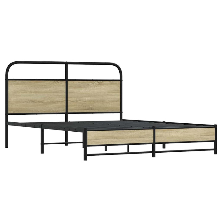 sengeramme uden madras 160x200 cm metal sonoma-eg