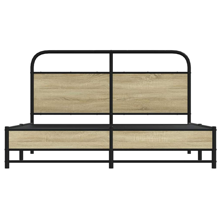 sengeramme uden madras 160x200 cm metal sonoma-eg