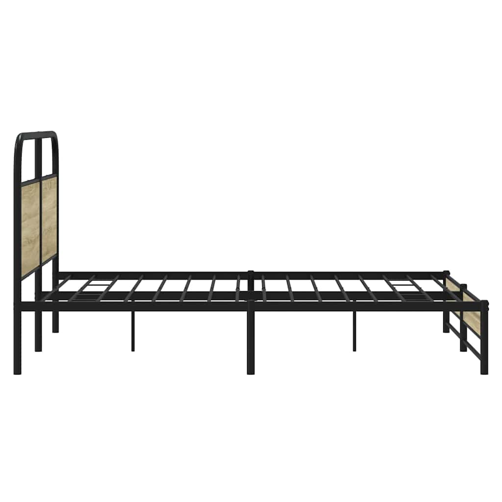 sengeramme uden madras 160x200 cm metal sonoma-eg