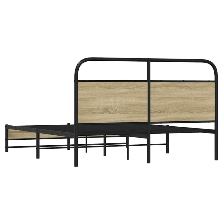sengeramme uden madras 160x200 cm metal sonoma-eg