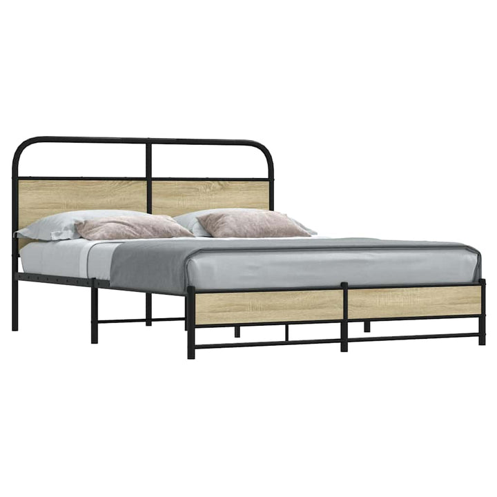sengeramme uden madras 160x200 cm metal sonoma-eg