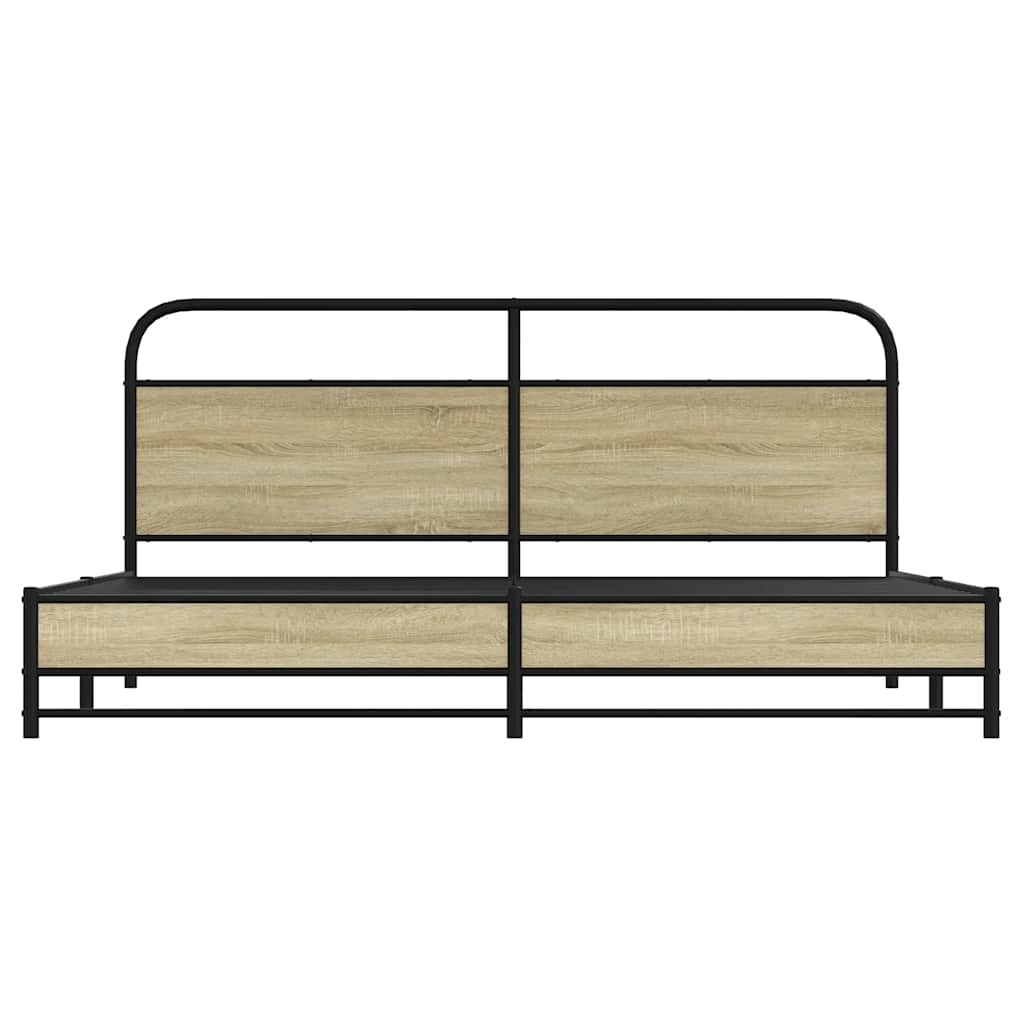 sengeramme uden madras 183x213 cm metal sonoma-eg