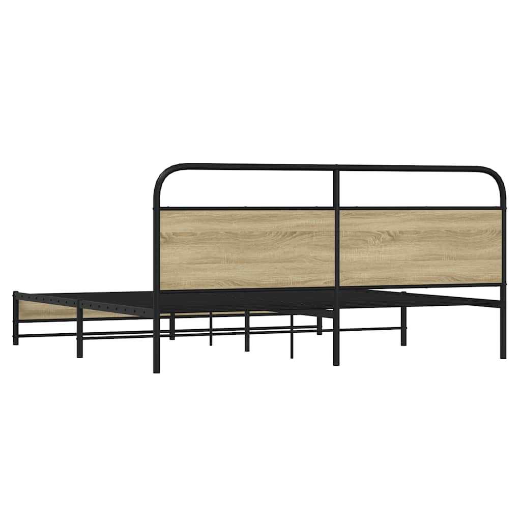 sengeramme uden madras 183x213 cm metal sonoma-eg