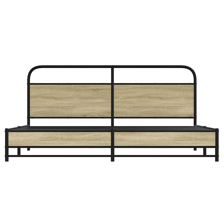 sengeramme uden madras 193x203 cm metal sonoma-eg