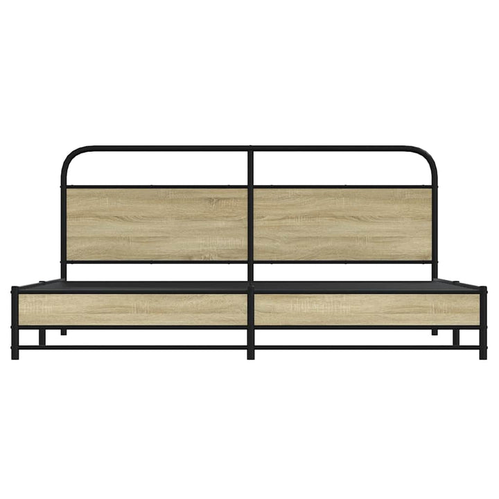 sengeramme uden madras 200x200 cm metal sonoma-eg
