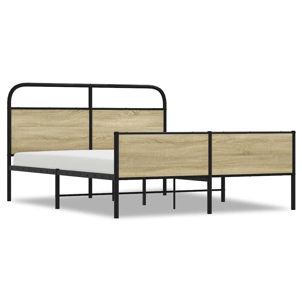 sengeramme uden madras 160x200 cm metal sonoma-eg