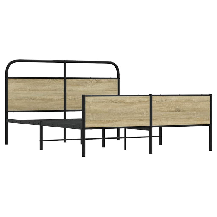 sengeramme uden madras 160x200 cm metal sonoma-eg