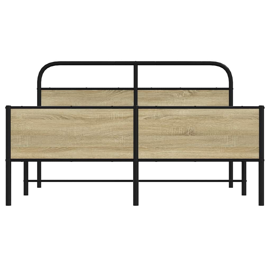 sengeramme uden madras 160x200 cm metal sonoma-eg