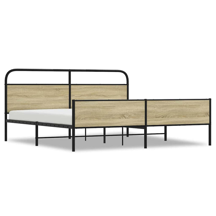 sengeramme uden madras 193x203 cm metal sonoma-eg